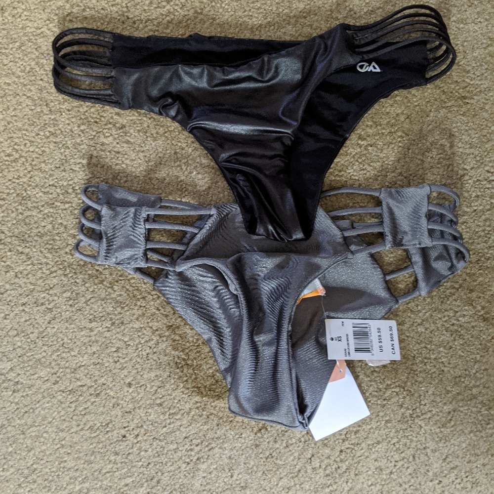 Strappy edgy bikini bottoms